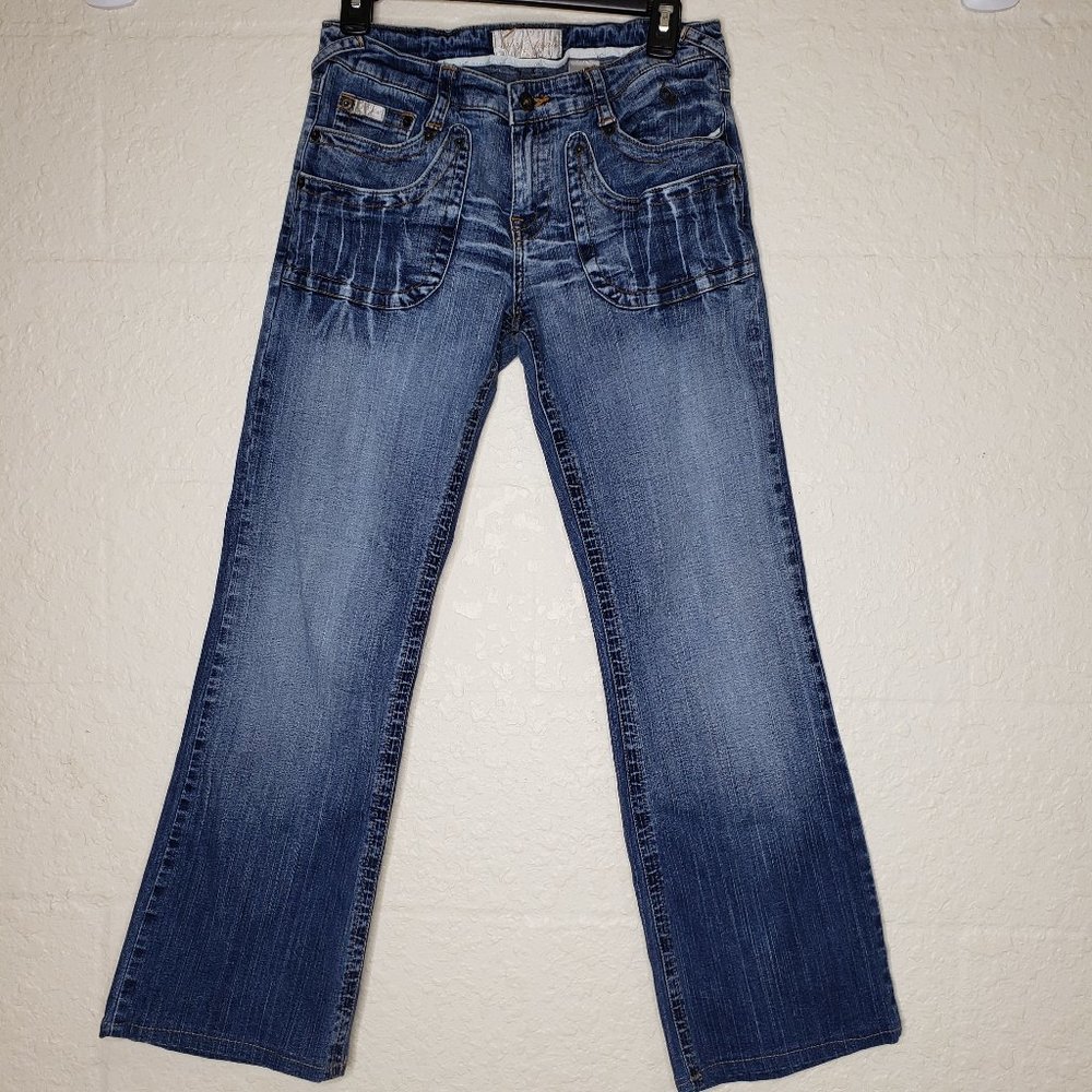 Baby Phat 7 Pocket Blue Jeans Size 11 - Picture 3 of 15